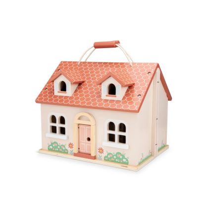 New Classic Toys - Dockhus i trä röd