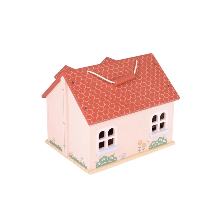 New Classic Toys - Dockhus i trä röd