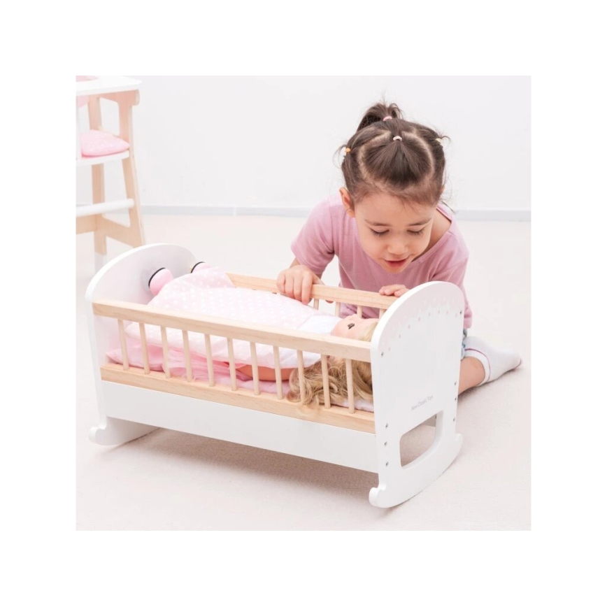 New Classic Toys - Docksäng i trä rosa
