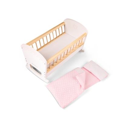New Classic Toys - Docksäng i trä rosa