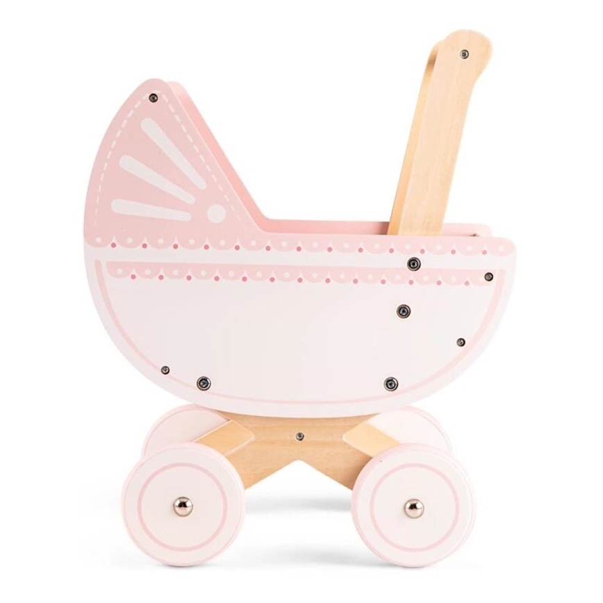 New Classic Toys - Dockvagn i trä rosa