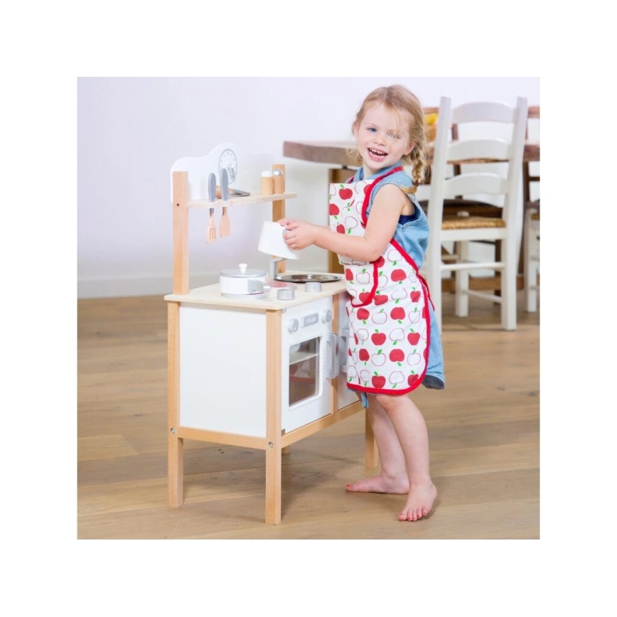 New Classic Toys - Träkök med tillbehör vit/beige