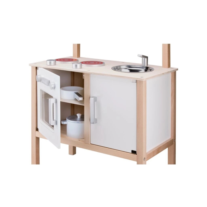 New Classic Toys - Träkök med tillbehör vit/beige