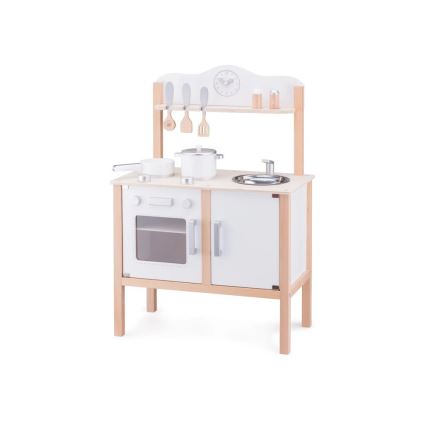New Classic Toys - Träkök med tillbehör vit/beige