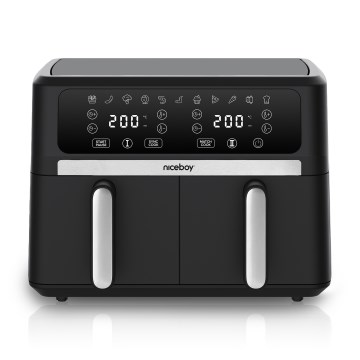 Niceboy AirFryer DUO - Dubbel varmluftsfritös 9 l 2400W/230V