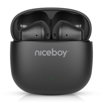 Niceboy Beans 4 POP - Trådlös earphones 200 mAh + 2x 30 mAh IPX4 svart