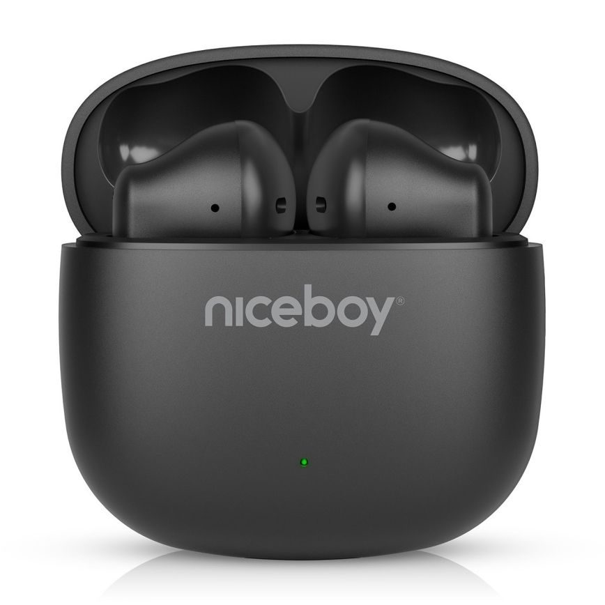Niceboy Beans 4 POP - Trådlös earphones 200 mAh + 2x 30 mAh IPX4 svart
