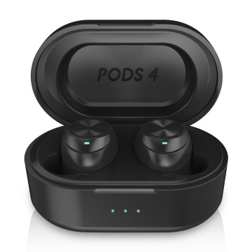 Niceboy Infälld 4 - Trådlös earphones 500 mAh + 2x 70 mAh IPX5 svart
