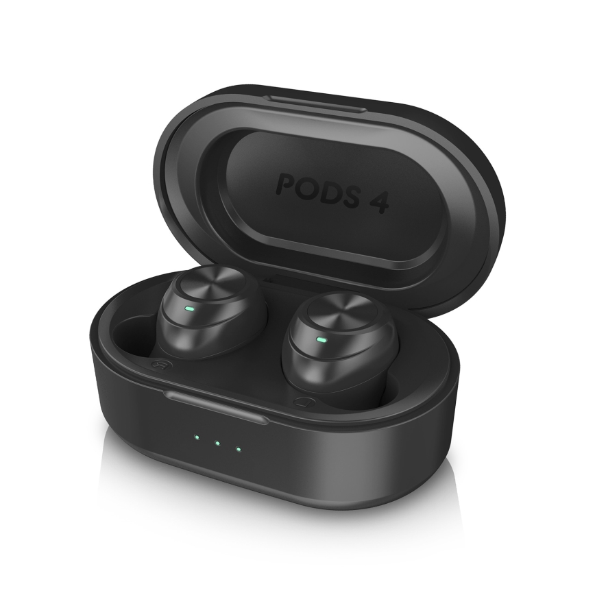 Niceboy Infälld 4 - Trådlös earphones 500 mAh + 2x 70 mAh IPX5 svart