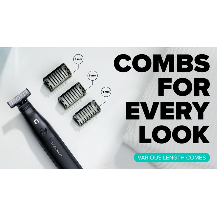 Niceboy ION AirBlade - skäggtrimmer 5W/5V svart