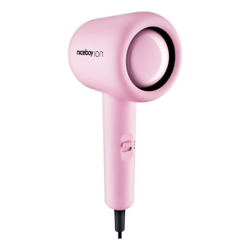Niceboy ION AirSonic POP - Hårfön 1400W/230V rosa