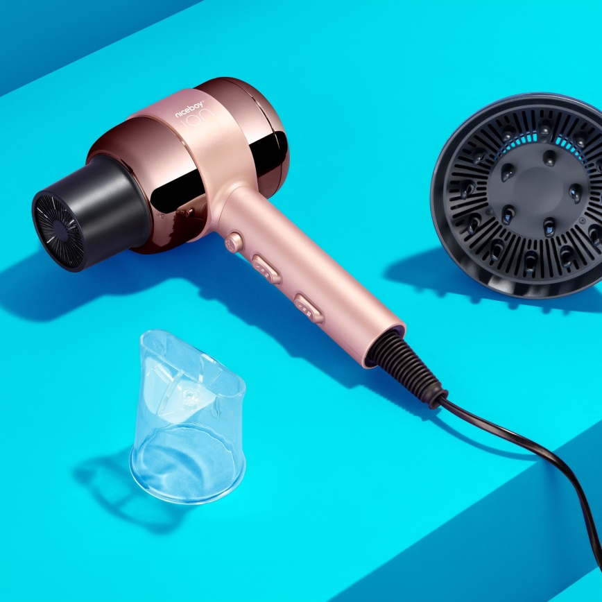 Niceboy ION AirSonic PRO - Hårfön 2200W/230V rosa