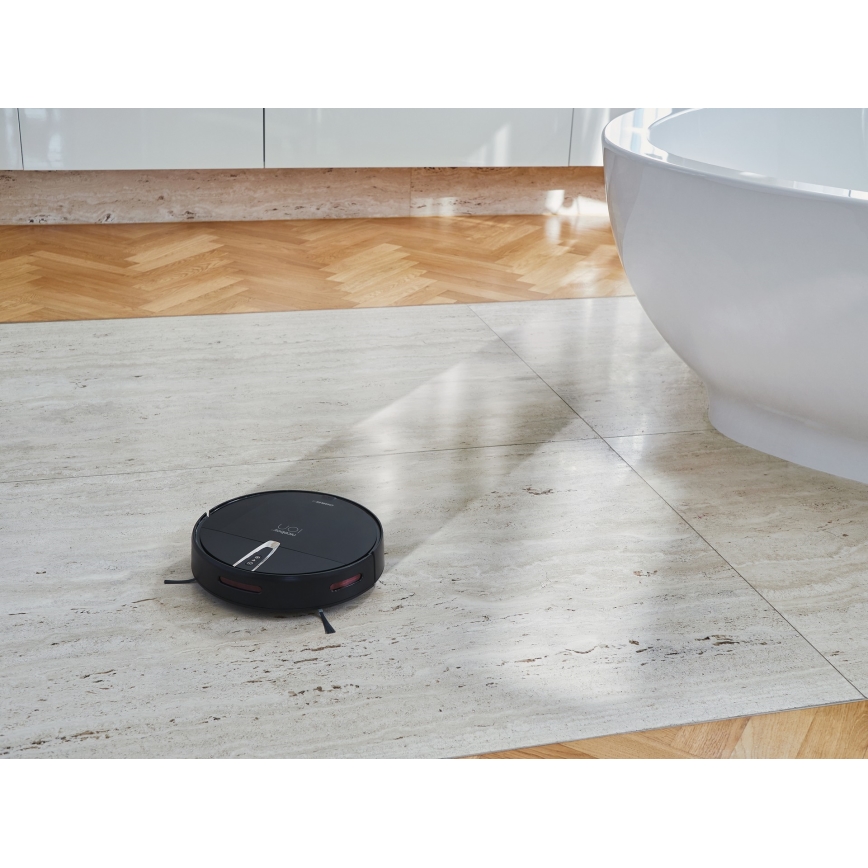 Niceboy ION Charles i4 - Smart robotdammsugare 2i1 4400 mAh Wi-Fi svart + fjärrkontroll