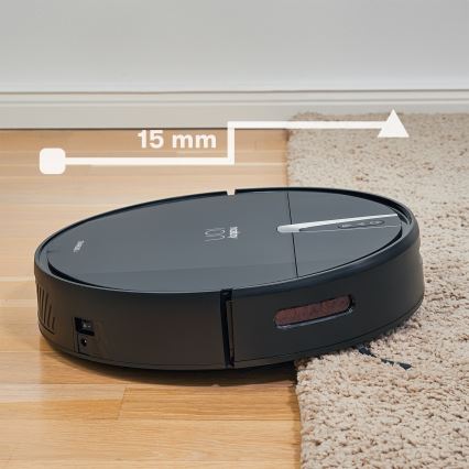 Niceboy ION Charles i4 - Smart robotdammsugare 2i1 4400 mAh Wi-Fi svart + fjärrkontroll