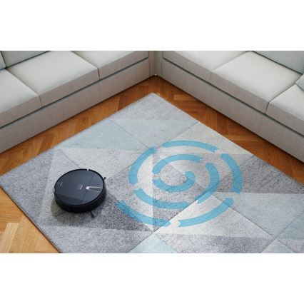 Niceboy ION Charles i4 - Smart robotdammsugare 2i1 4400 mAh Wi-Fi svart + fjärrkontroll
