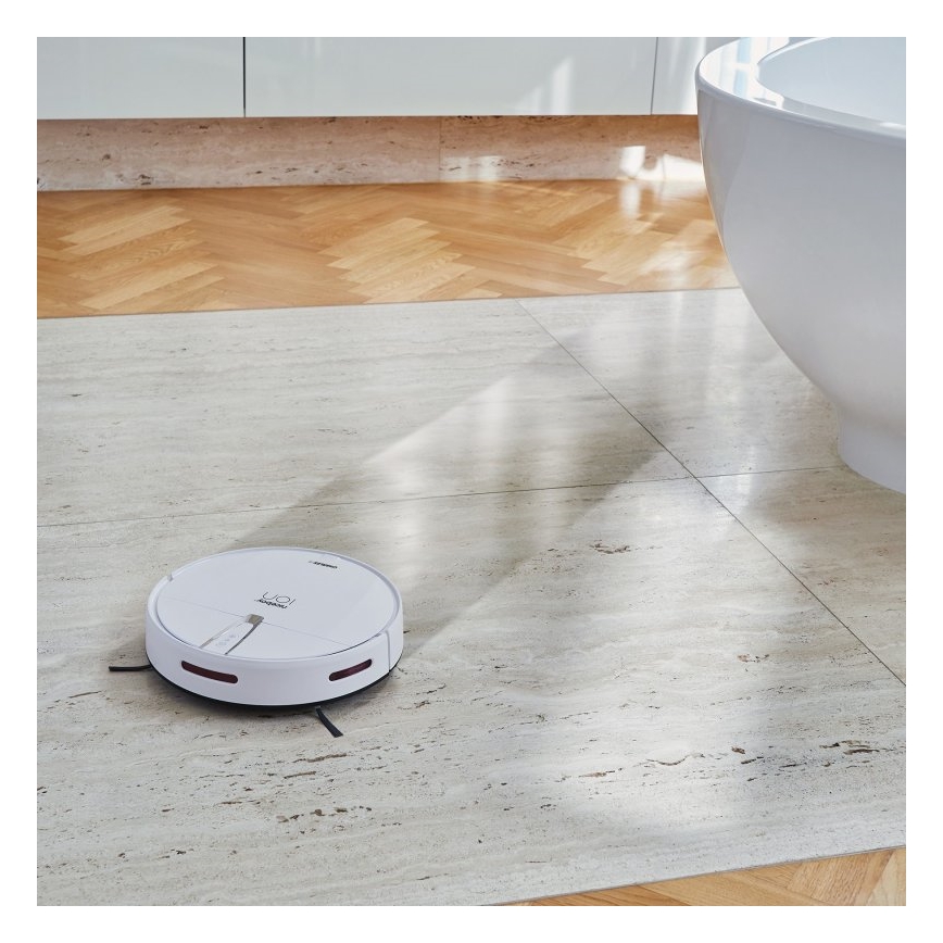 Niceboy ION Charles i4 - Smart robotdammsugare 2i1 4400 mAh Wi-Fi vit + fjärrkontroll