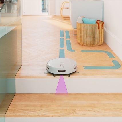 Niceboy ION Charles i4 - Smart robotdammsugare 2i1 4400 mAh Wi-Fi vit + fjärrkontroll