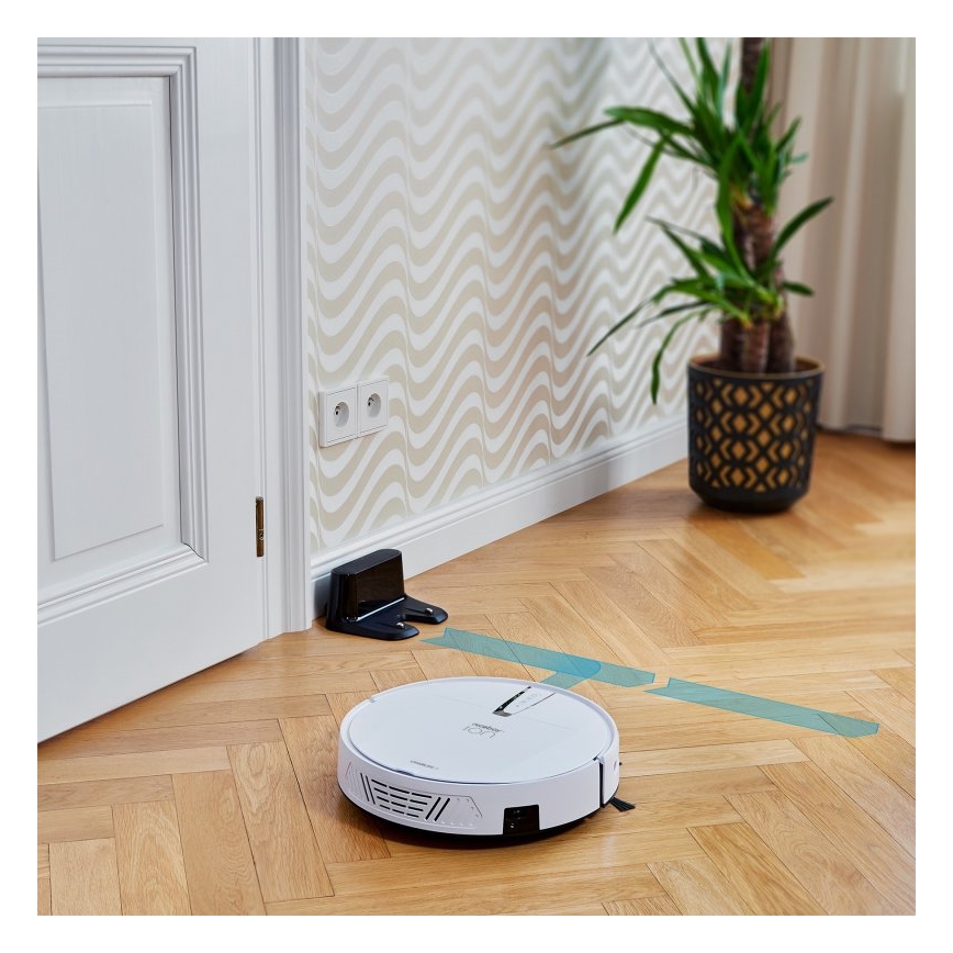 Niceboy ION Charles i4 - Smart robotdammsugare 2i1 4400 mAh Wi-Fi vit + fjärrkontroll