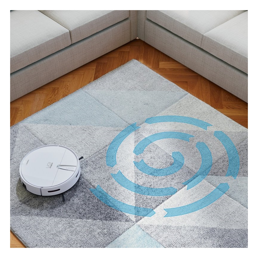 Niceboy ION Charles i4 - Smart robotdammsugare 2i1 4400 mAh Wi-Fi vit + fjärrkontroll