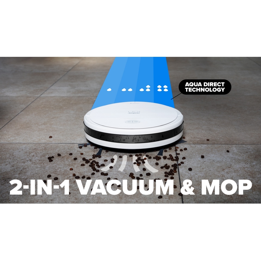 Niceboy ION Charles i6 - Smart robotdammsugare 2i1 2600 mAh Wi-Fi vit