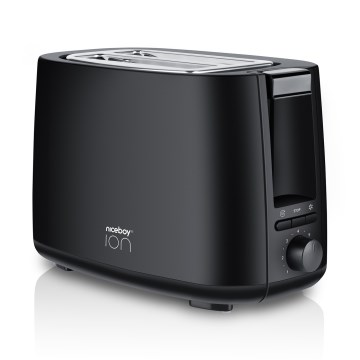 Niceboy ION Cruncher C1 - Brödrost för två skivor och grill 750W/230V svart