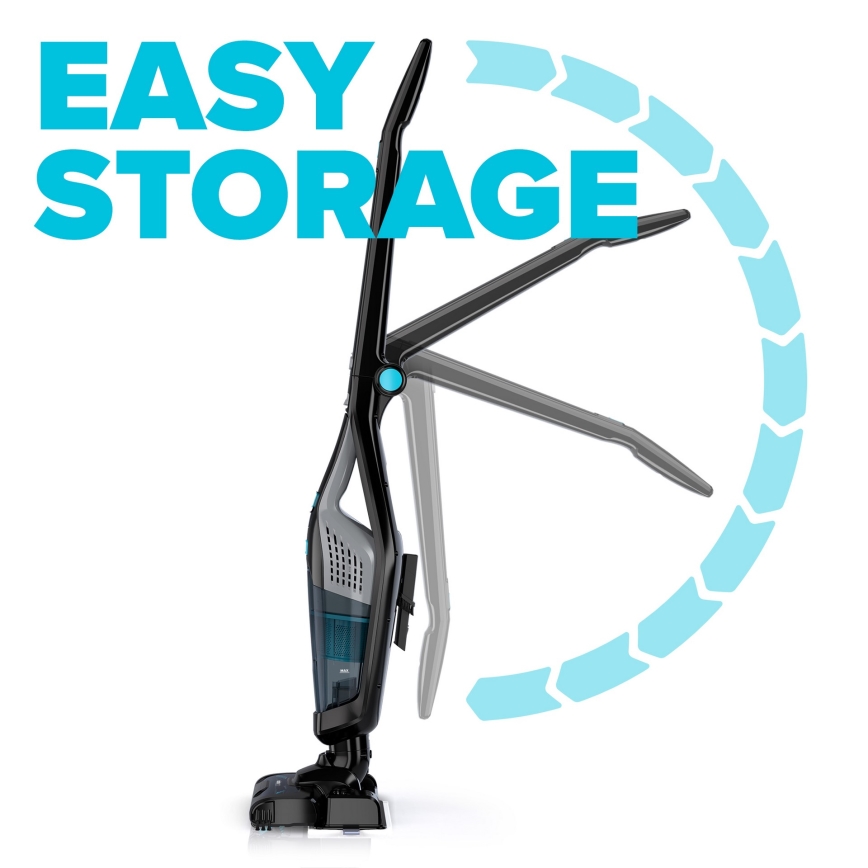 Niceboy ION Hurricane F7 - Sladdlös stickdammsugare 3i1 150W/2200 mAh svart