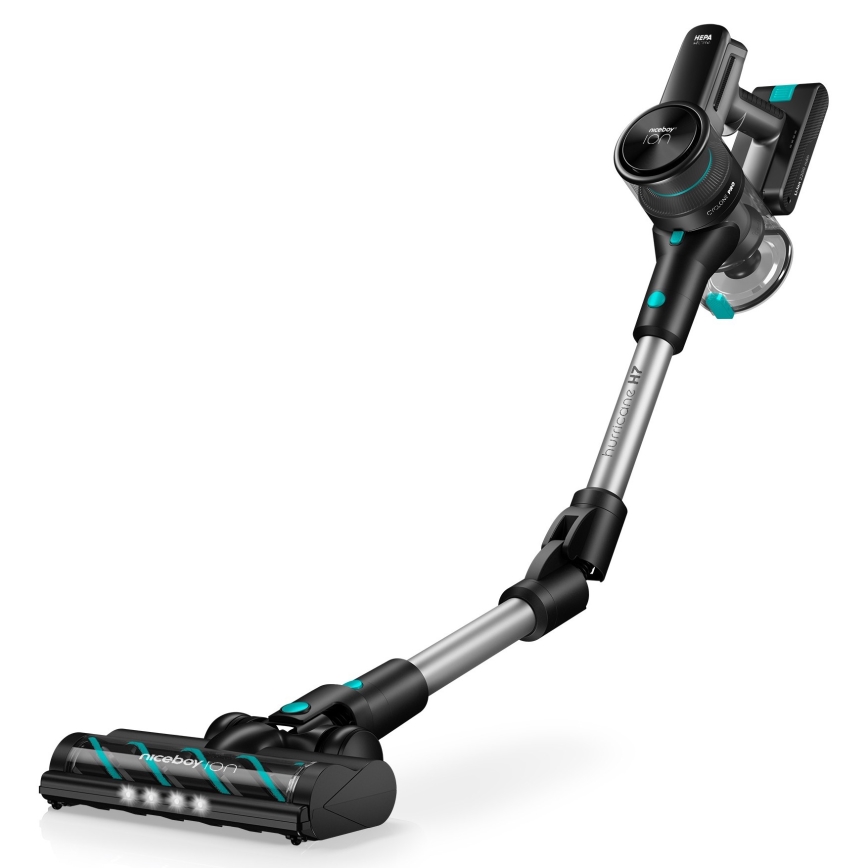 Niceboy ION Hurricane H7 - Flexibel sladdlös skaftdammsugare 2i1 200W/2200 mAh svart