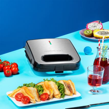 Niceboy ION Snacker S1 - Sandwich järn 750W/230V matt krom/svart