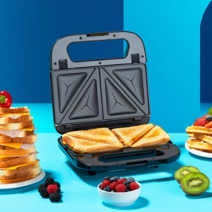 Niceboy ION Snacker S3 - Sandwich järn 3i1 750W/230V rostfri/svart