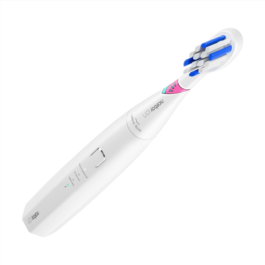 Niceboy ION Sonic Kids - Sonisk tandborste för barn 500 mAh IPX7 vit