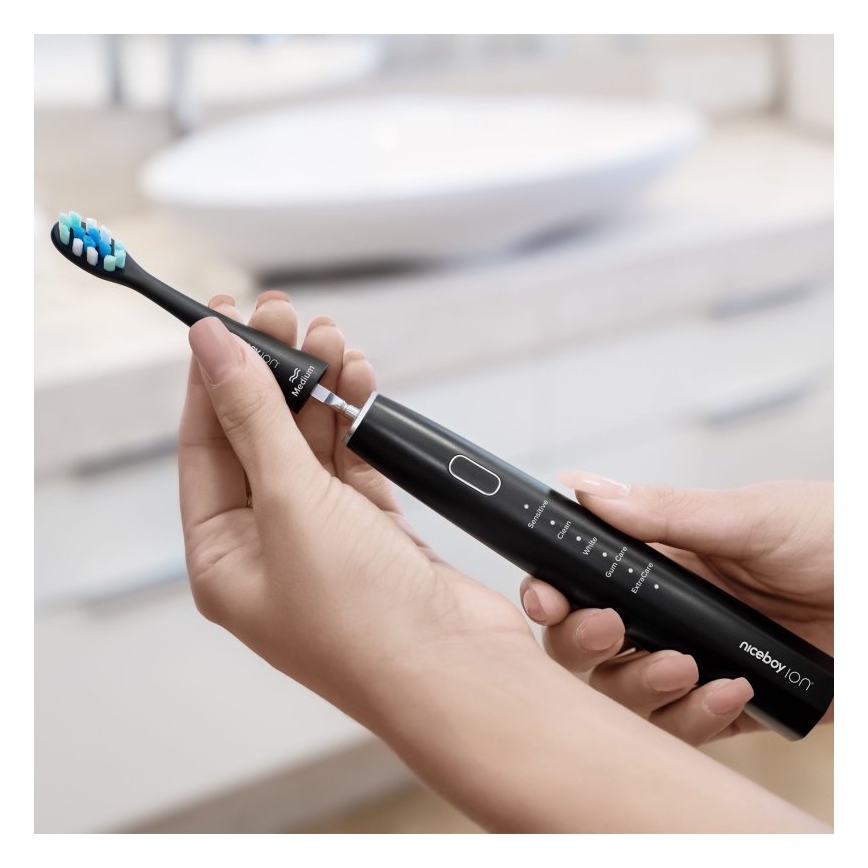 Niceboy ION Sonic - Sonik tandborste 800 mAh IPX7 svart