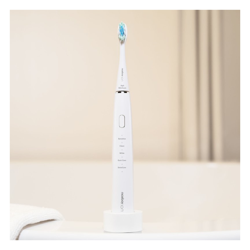 Niceboy ION Sonic - Sonik tandborste IPX7 vit