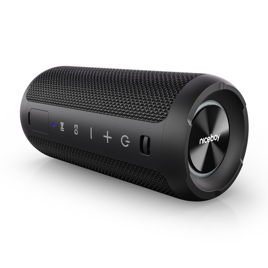 Niceboy Orion - LED Trådlös högtalare Med en mikrofon 24W/2200 mAh IPX7 svart