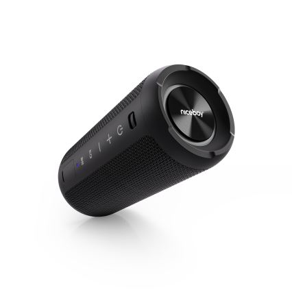 Niceboy Orion - LED Trådlös högtalare Med en mikrofon 24W/2200 mAh IPX7 svart