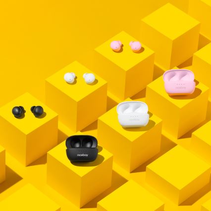 Niceboy Podsie 4 POP - Trådlösa hörlurar 400 mAh + 2x 40 mAh IPX4 rosa