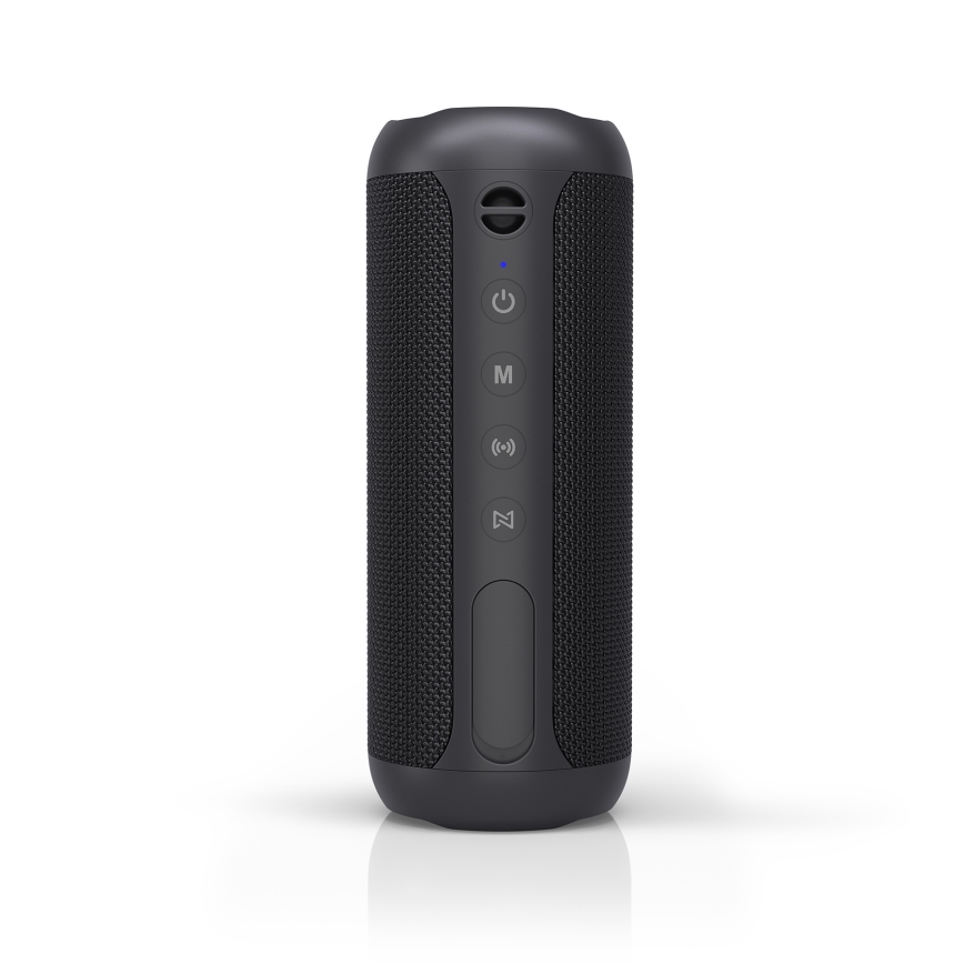 Niceboy Polaris - LED Trådlös högtalare Med en mikrofon 30W/2000 mAh IPX7 svart