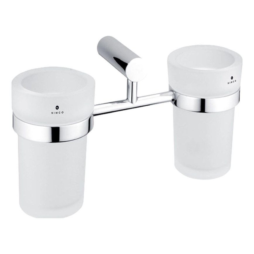 NIMCO BR 11058DW-26 - Väggmonterad tandborstehållare BORMO matt glas/skinande krom
