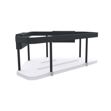 NIMCO Ki-14003-B-90 - Duschhylla för väggmontage KIBO matt svart/vit