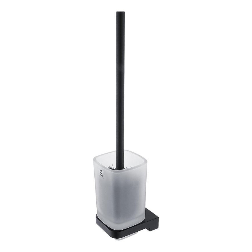 NIMCO MAC 29094CN-90 - Toaletborste med vägghängare MAYA matt glas/matt svart