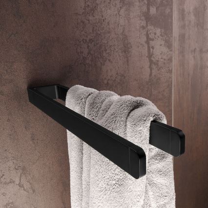 NIMCO MAC 29098-90 - Handdukshängare för vägg MAYA 37 cm matt svart
