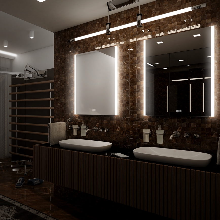 NIMCO ZP 11001VX - LED Dimbar badrumsspegel med bakgrundsbelysning LED/21W/230V 3000-6500K 70x50 cm IP44