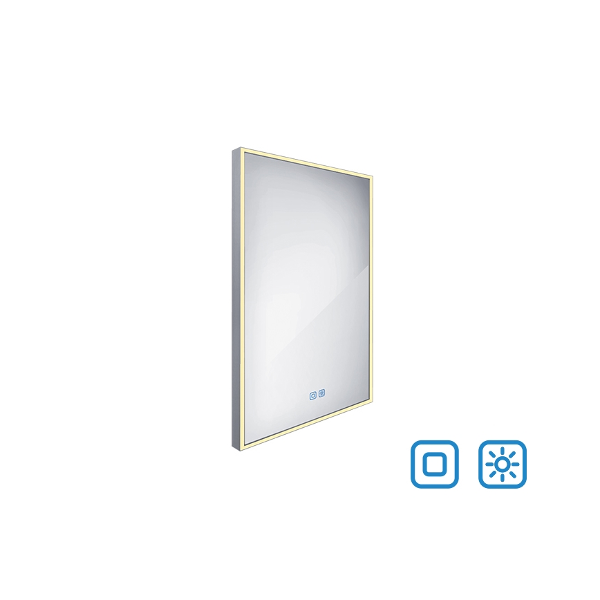 NIMCO ZP 13001VX - LED Dimbar badrumsspegel med bakgrundsbelysning LED/35W/230V 3000-6500K 70x50 cm IP44