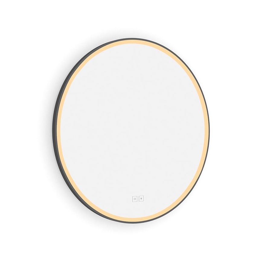 NIMCO ZPC 28000RVX-90 - LED Dimbar badrumsspegel med bakgrundsbelysning LED/26W/230V 3000-6500K diameter 60 cm matt svart IP44