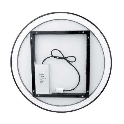 NIMCO ZPC 28000RVX-90 - LED Dimbar badrumsspegel med bakgrundsbelysning LED/26W/230V 3000-6500K diameter 60 cm matt svart IP44
