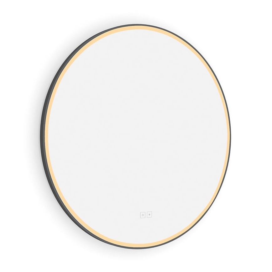 NIMCO ZPC 28001RVX-90 - LED Dimbar badrumsspegel med bakgrundsbelysning LED/33W/230V 3000-6500K diameter 70 cm matt svart IP44