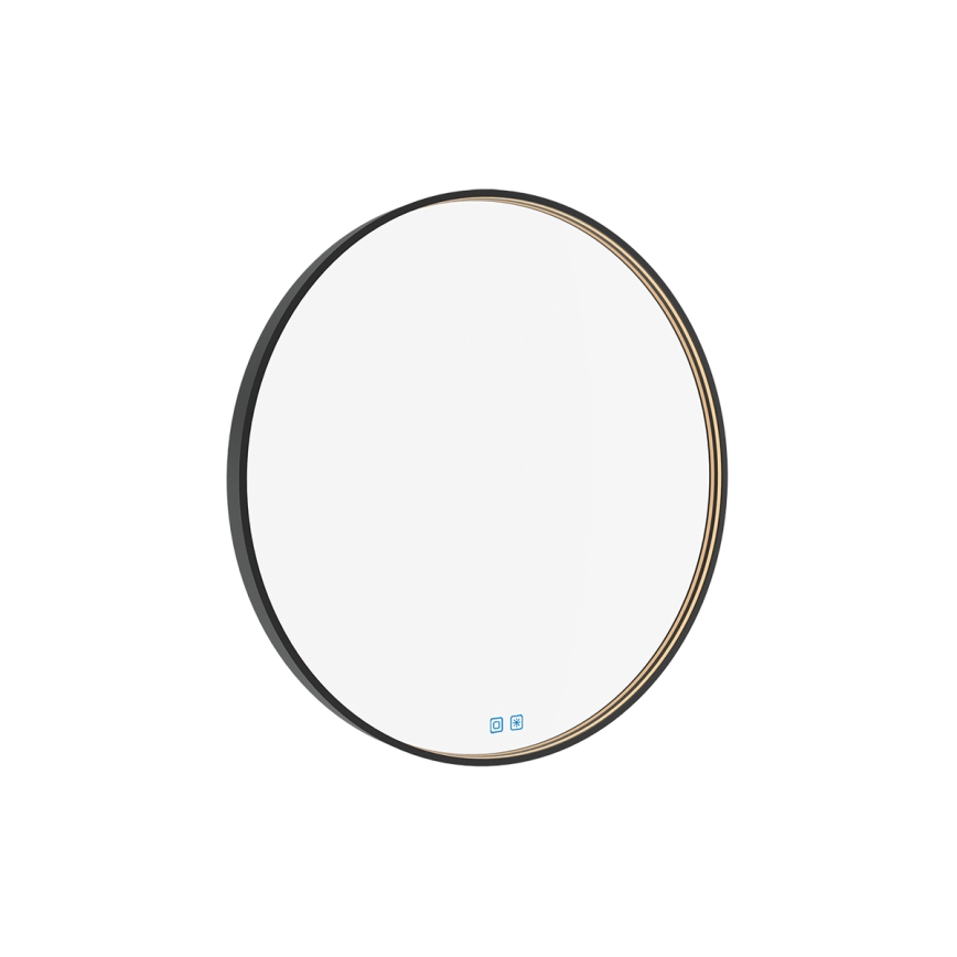 NIMCO ZPC 31001RVX-90 - LED Dimbar badrumsspegel med bakgrundsbelysning LED/22W/230V 3000-6500K diameter 70 cm matt svart IP44