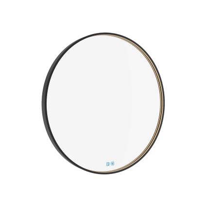 NIMCO ZPC 31002RVX-90 - LED Dimbar badrumsspegel med bakgrundsbelysning LED/26W/230V 3000-6500K diameter 80 cm matt svart IP44