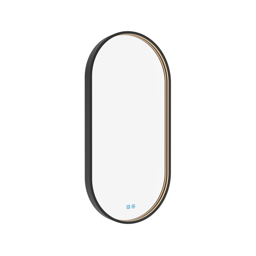 NIMCO ZPC 32002LVX-90 - LED Dimbar badrumsspegel med bakgrundsbelysning LED/25W/230V 3000-6500K 80x40 cm matt svart  IP44