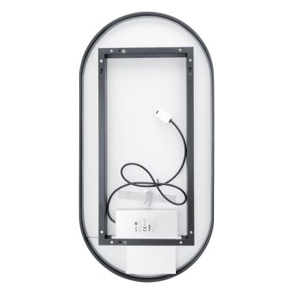 NIMCO ZPC 32002LVX-90 - LED Dimbar badrumsspegel med bakgrundsbelysning LED/25W/230V 3000-6500K 80x40 cm matt svart  IP44