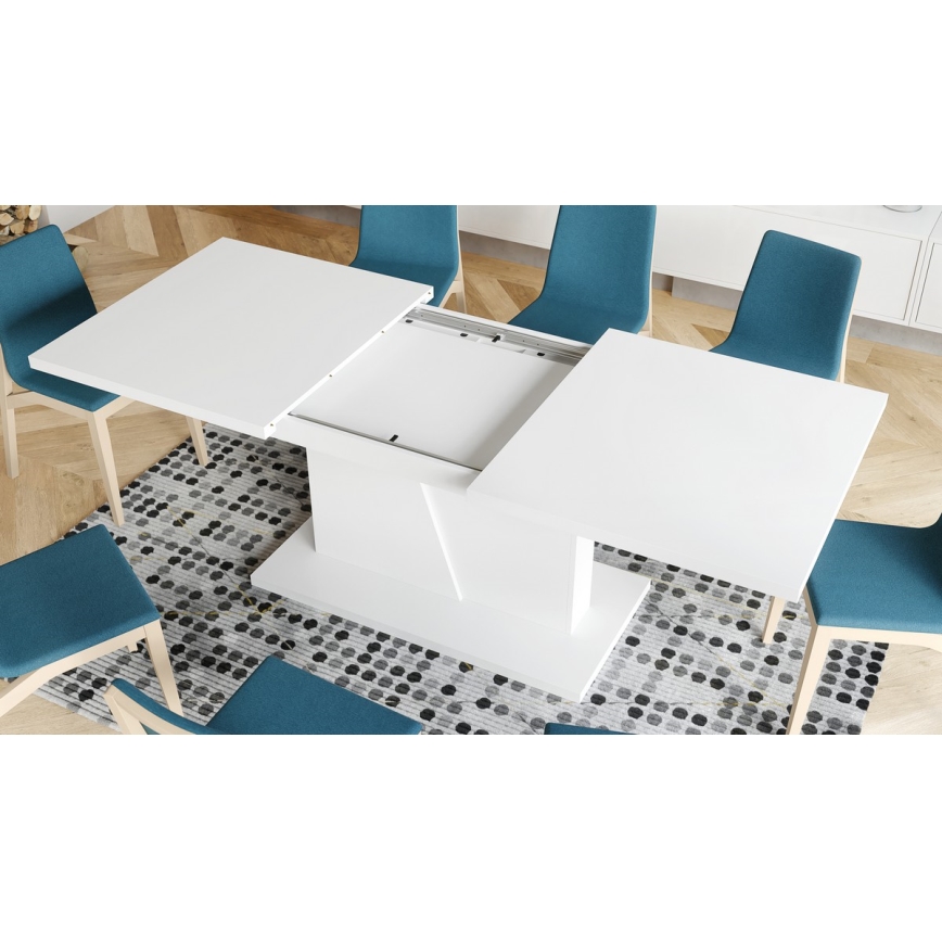 Utdragbart matbord NINO vit